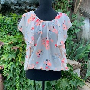 Marisol Floral Butterfly Sleeved Top